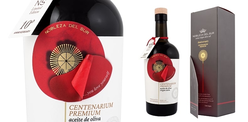 Dárkové balení prémiové olivového oleje Nobleza del Sur Centenarium Anniversary